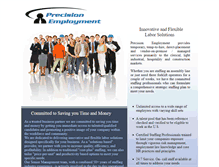 Tablet Screenshot of precisionemploymentgroup.com